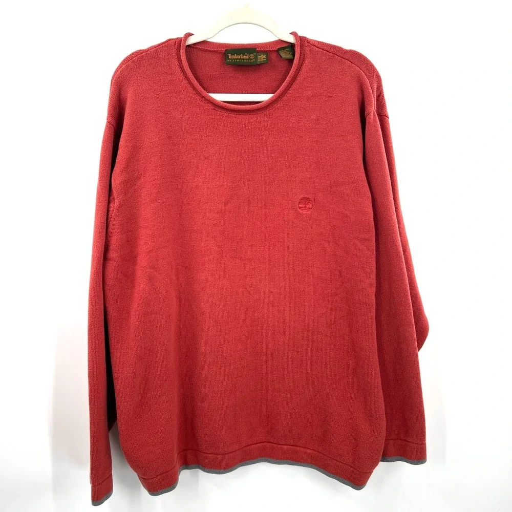 Timberland‎ weathergear roll neck sweater coral outdoor gorpcore cozy XXL